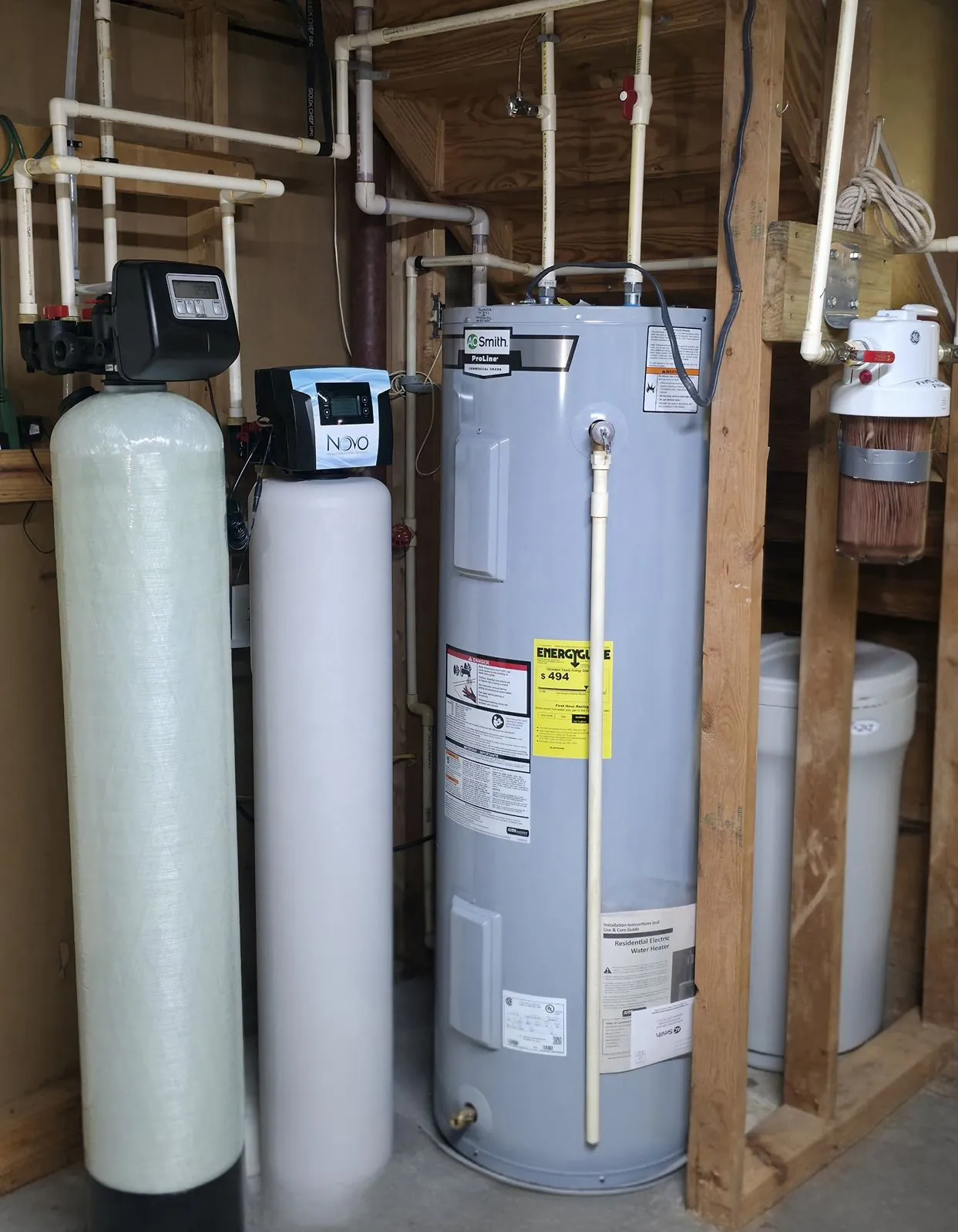 Whole house water treatment system installed for a home in Westminster, MD